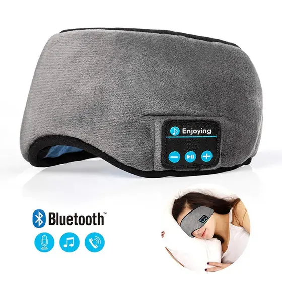 Máscara para os olhos, máscara de sono, fones de ouvido Bluetooth confortáveis