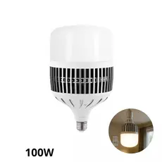 Lâmpada LED de alta potência 100W/150W/200W tensão dupla E27 luz branca fria 6500K
