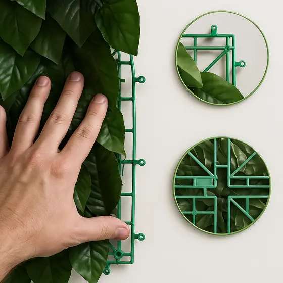 Painel Verde 2x1m Jardim Vertical Hera Artificial Muro Inglês Decoração Moderna