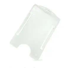01 Protetor de Cartão Crachá Rígido VERTICAL Transparente