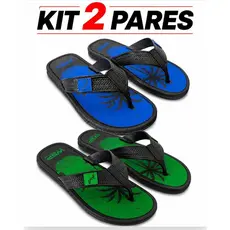 Kit 2 Pares chinelo masculino sandália masculina chinelo chinela maculino antiderrapante