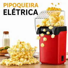 Pipoqueira Elétrica 220v Ar Quente Máquina de Fazer Pipoca Sem Óleo