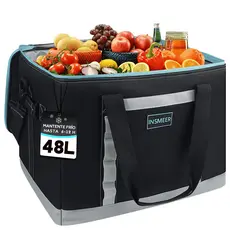 INSMEER Bolsa Termica Grande 48 Litros / 64 latas Cooler Termico Cerveja Caixa Térmica