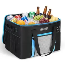 INSMEER Bolsa Termica Grande 50 Litros Cooler Termico Cerveja Caixa Trmica Preto