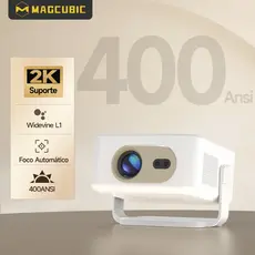 Magcubic HY300GT Projetor Google TV Oficial Netflix YouTube 1080P 2K Suporte Auto Focus WiFi 5 BT5.0 Portable Cinema