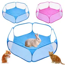 Cercado dobrável para animais com forro impermeável ideal para cães gatos e roedores Pet playpen