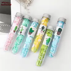 Mini Sabonete Descartável em Papel Espuma para Viagem, Lenços de Sabonete Portáteis em Tubo