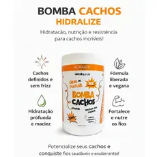 MÁSCARA BOMBA CACHOS - S.O.S ATIVADOR DE CACHOS E CREME DE PENTEAR 1 LT - HIDRALISE