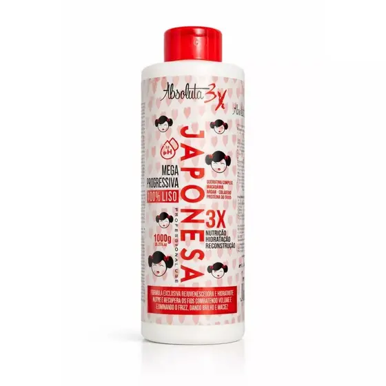 Escova Progressiva Japonesa 1 L Original Absoluta Liso Extremo