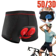 Shorts de ciclismo masculino respirável com acolchoamento e absorção de choque