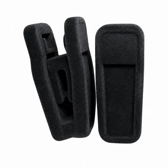 Kits com 10, 30 ou 50 presilhas de veludo para cabides PRETO