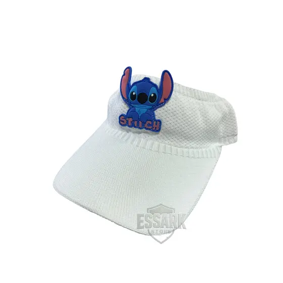 Boné Viseira Infantil Stitch Unissex Conforto Diário para Passeio