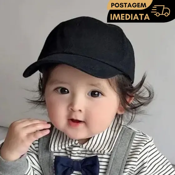 Boné Básico Bebê Infantil Unissex Liso Aba Curva Criança