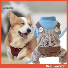 Macacão Para Animais De Estimação Com Textura Macia , Uso Diário , Padrão De Desenho Animado , Cachorro , De Quatr