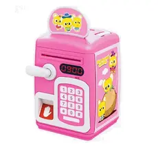 Cofre Digital Senha Biometria Eletronico Automatico Cofrinho Infantil Impressao Digital Teclado Moedas Nota Completo