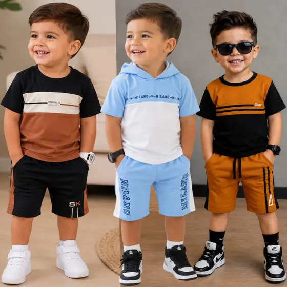 Conjunto Infantil Bebê Estiloso Blogueirinho Veste de 1 ao 4 anos