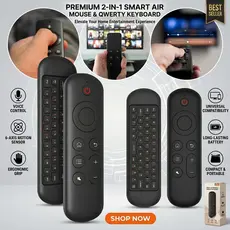 Controle Remoto LE-7678 Air Mouse LED 2.4G Bluetooth Universal para Smart TV Projetor PC