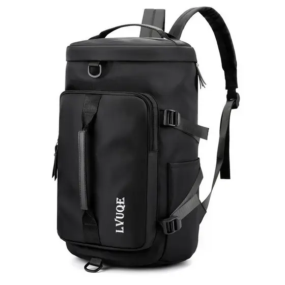 Mochila de viagem impermeável de grande capacidade, com alças transversais, bolsa de ginástica unissex MM