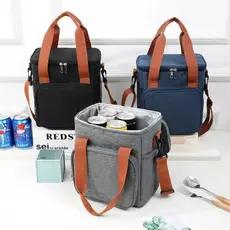 Mala térmica portátil à prova d’água para lanche, com alça de ombro, ideal para acampamentos e piqueniques YB-911 MM