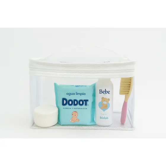 1 Nécessaire Transparente Organizador Bolsa Mala Saída Maternidade Bebe Troca e Fralda