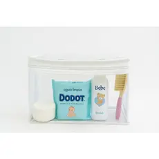 1 Nécessaire Transparente Organizador Bolsa Mala Saída Maternidade Bebe Troca e Fralda