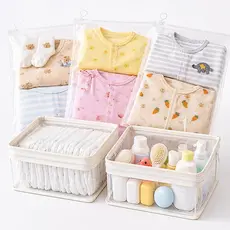 Kit 6 Saquinhos Organizador Mala Maternidade Bebe Gestante TAG + 2 Necessaire Porta Fraldas Remédio.