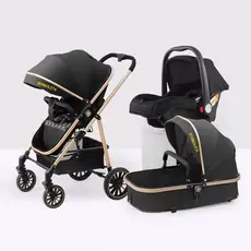 Carrinho Completo 3 EM 1 Com Moisés e Bebe Conforto - BORBOLETA