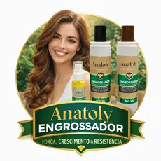 Kit Engrossador Shampoo e condicionador Anatoly Antiqueda 2x300ml + Óleo Reparador Antiqueda Anatoly