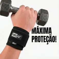 Munhequeira Ajustável Alta Compressão – Suporte e Proteção para Treino e Academia