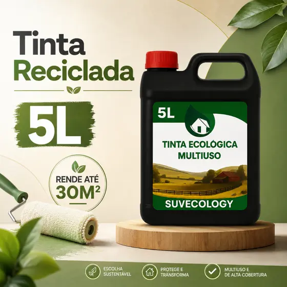 Tinta a Óleo Uso Geral 5 Litros – Sustentável e de Alta Cobertura para Madeira, Ferragem, Portão