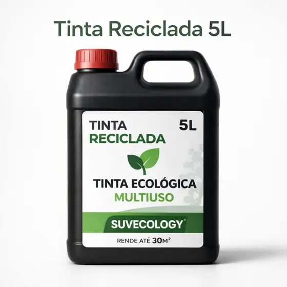 Tinta a Óleo Uso geral - Reciclada - 5L - Madeira - Metal - Portão - Chão - Concreto - Paredes