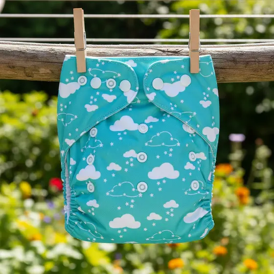 KIT2 Fralda Reutilizável Impermeável com Botões Ajustável Ecológica para Bebê 3 a 15kg