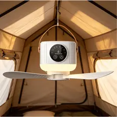 iluminação Camping com Ventilador Controle Remoto LED Portatil timer para Acampamentos e Aventuras ao Ar Livre