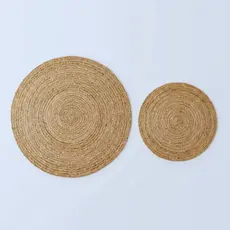 Tapete de Juta Natural Rústico Boho Retangular e Redondo Várias Medidas Sala e Quarto