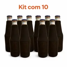 Kit 10 Porta Long Neck Neoprene 355ml Porta Cerveja Térmico Garrafa Long Neck