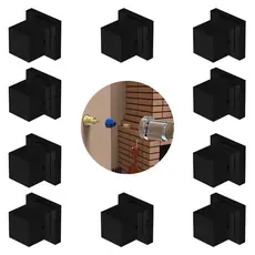 Conjunto 10 Acabamento Quadrado Preto para Banheiro Padrão Deca Cozinha Casa e Exteriores