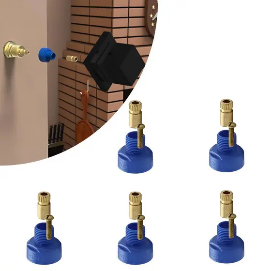 Kit Com 05 Conversor Adaptador Registro Padrão Transforma Registros Docol em Padrão Deca