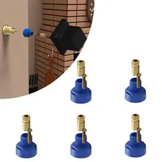 Kit Com 05 Conversor Adaptador Registro Padrão Transforma Registros Docol em Padrão Deca