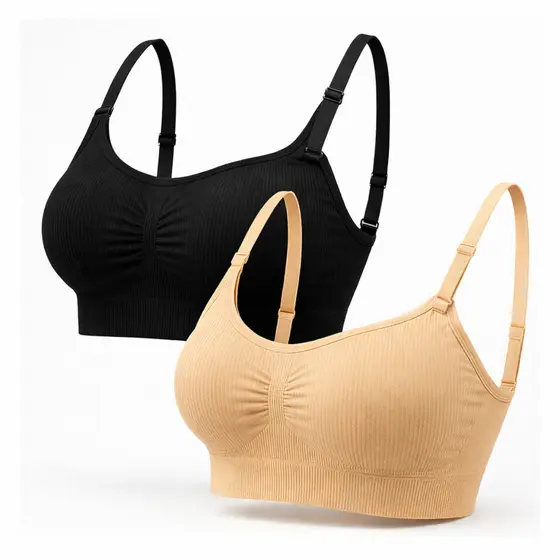 Kit 2 Top Sutiã Premium Feminino Academia Sensual Com Alça Ajustável