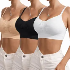 Kit 3 Top Sutiã Feminino Sensual Com Alça Ajustável Premium