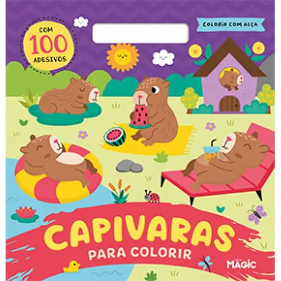 Capivaras - com 100 adesivos