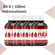KIT 8 Essências Hidrossolúveis 100ml - Para Difusores, Home Sprays, Aromatizadores e Umidificadores