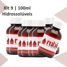 KIT 9 Essências Hidrossolúveis 100ml - Para Difusores, Home Sprays, Aromatizadores e Umidificadores