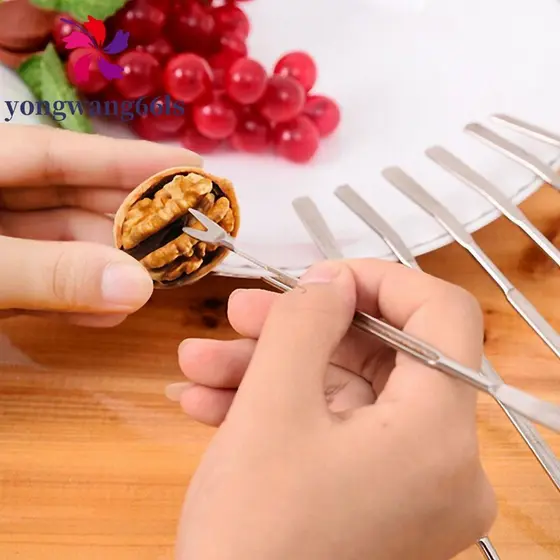 YONGWANG Ferramentas Multi-Função Sheller Útil Agulha Caranguejo Lagosta Frutos Do Mar Noz Garfo De Azeitona
