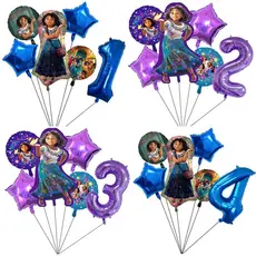 6 peças Encanto 32 polegadas número balões balão de desenho animado Mirabel