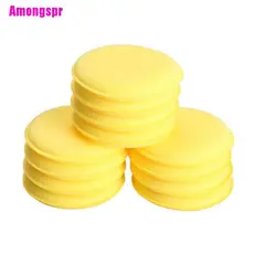 Amongspr 12pçs Esponja De Espuma Aplicadora De Cera / Polimento Para Limpeza De Veículos / Carro