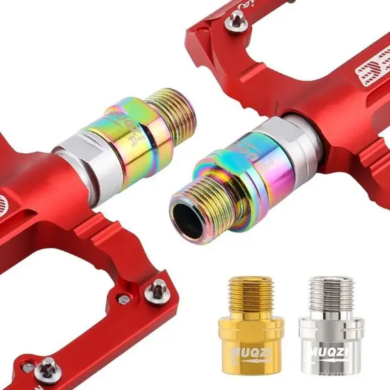 CABEZA1 1 Par Extensor De Pedal , Extensores De Eixo De Bicicleta De Liga 9/16 , Parafuso Adaptadores De Pedais Resisten