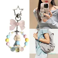 timini Reunindo Dog Bead Pingente Chaveiro Elegante Câmera E Acessório Telefone
