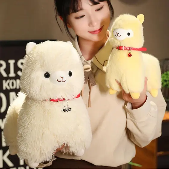 25/35cm Brinquedo De Pelúcia Sino Ovelha Cordeiro Alpaca Lhama Natal Aniversário Dia Dos Namorados Boneca Presente R5z8