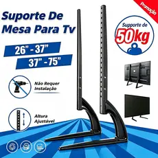 Suporte De Mesa Para Tv monitor De 26-37" 37 -75'' Mesa Universal Base Pé Alta qualidade